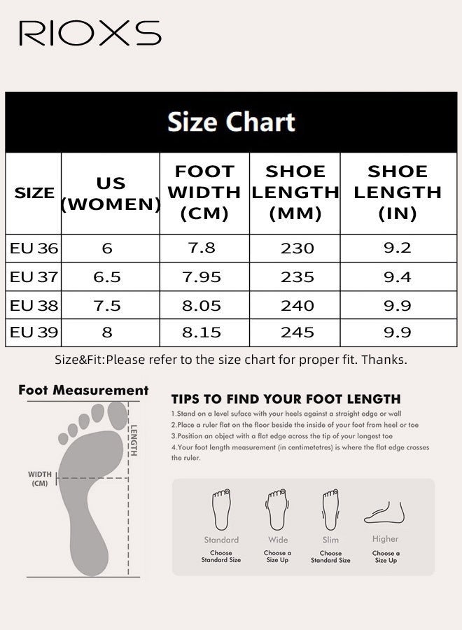 RIOXS Women's Comfort Shoes, Platform Slip On Sneakers for Women, Brethable Mesh Casual Shoes, Ladies Classic Closed Round Toe Slides, Fashion Half Slippers for Female, Chunky Mule Sneakers, Lace-Up Orthopedic Slip-Ons, Non-slip Walking Backless Shoes, Comfy Mule for Shopping Dating Work Daily Wear, Trendy 4.5cm Thick Sole Mules - Image 5